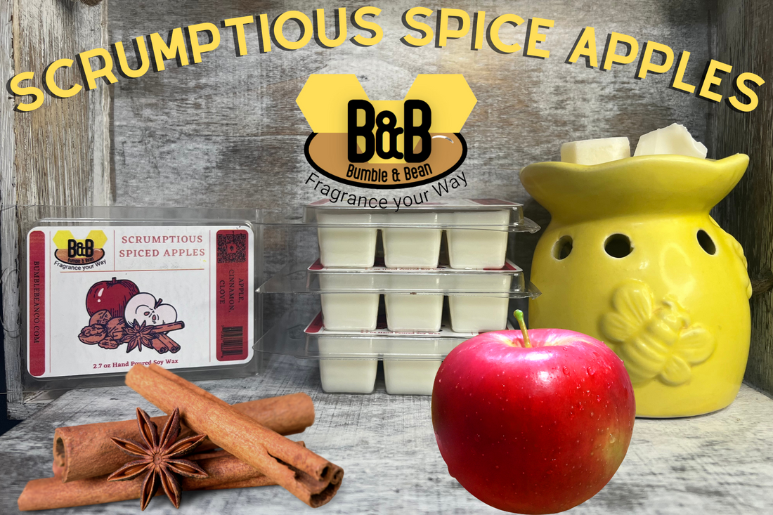 Embrace Autumn's Warmth with Scrumptious Spiced Apples Soy Wax Melt