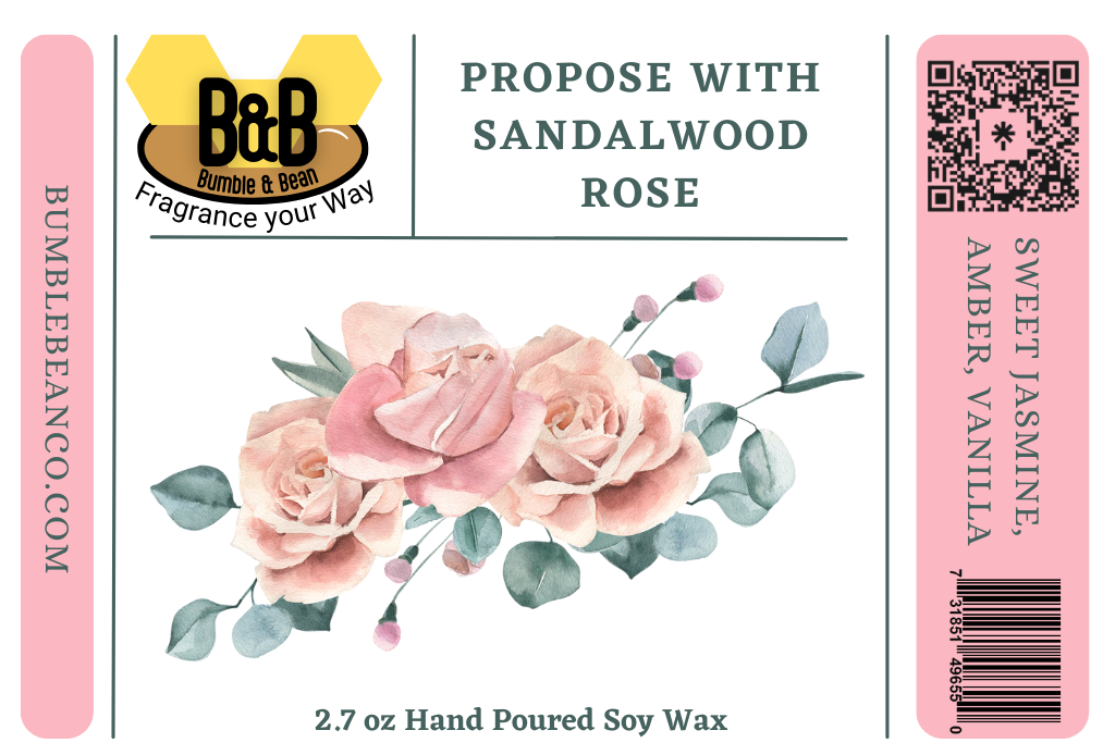 Propose with Sandalwood Rose Soy Wax Melt