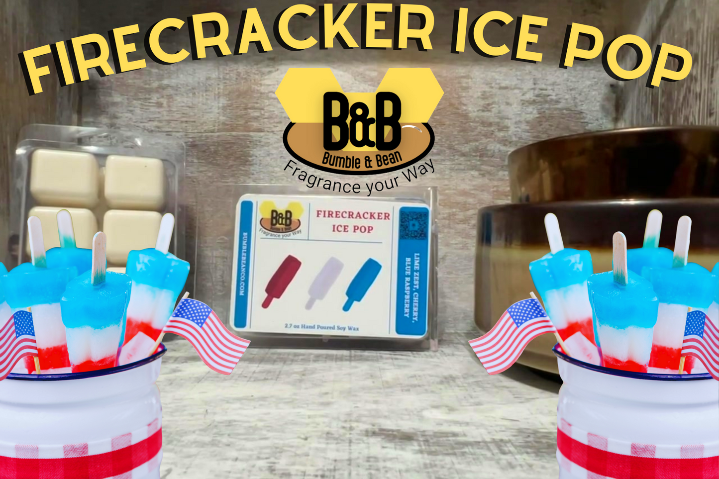 Firecracker Ice Pop Soy Wax Melt