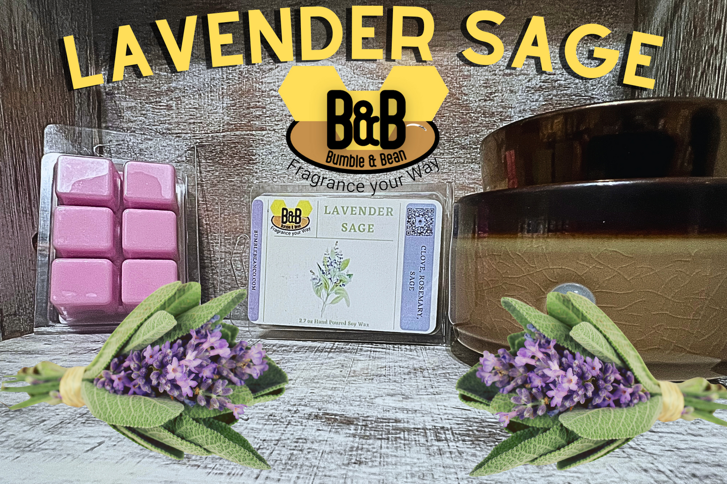 Lavender Sage Soy Wax Melt